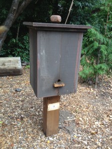 Plank hive, common in rural areas before the Langstroth hive.